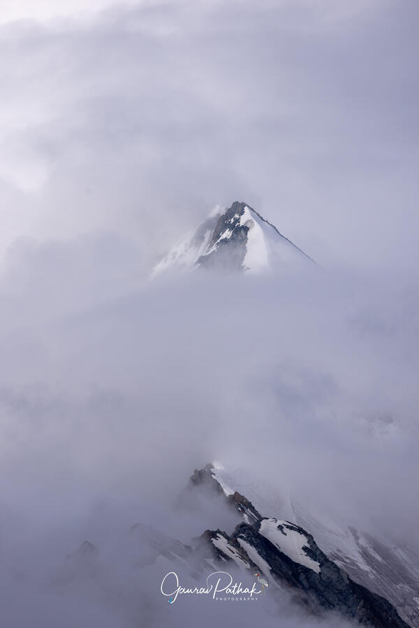 The peak behind Moonlake camps at Chandratal, Chandratal, Himachal Pradesh
